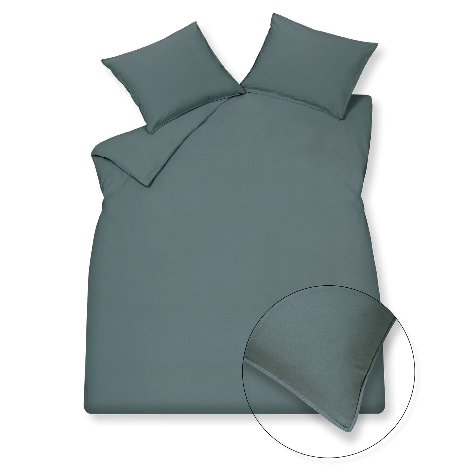 Комплект постельного белья WASHED COTTON Storm blue